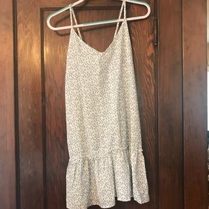 White flowered sun dress